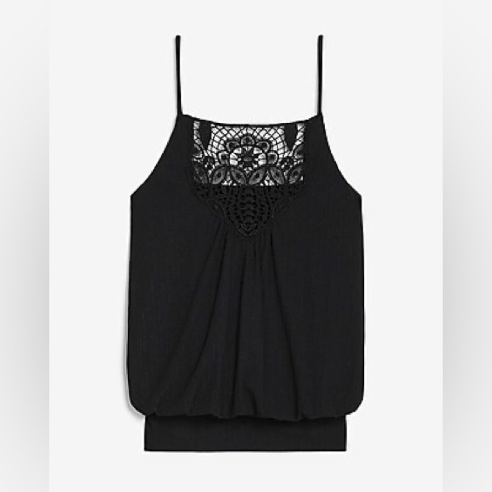 New with tags! EXPRESS, banded lace front cami.